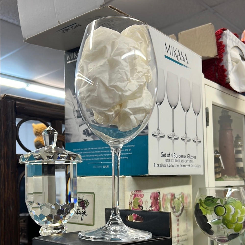 Mikasa White Drinkware Wine Glass